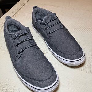 Under Armour Men's Gray Canvas Slip-On Loafers